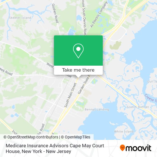 Mapa de Medicare Insurance Advisors Cape May Court House