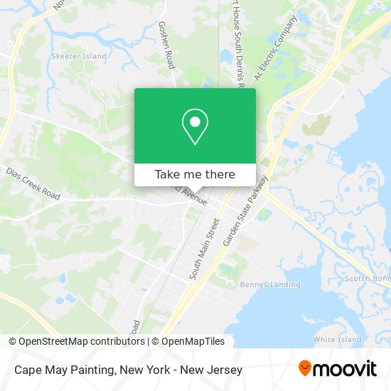 Mapa de Cape May Painting