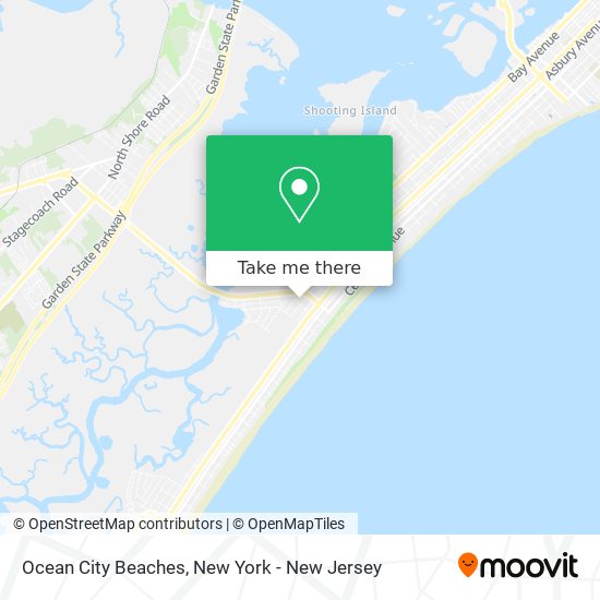 Ocean City Beaches map