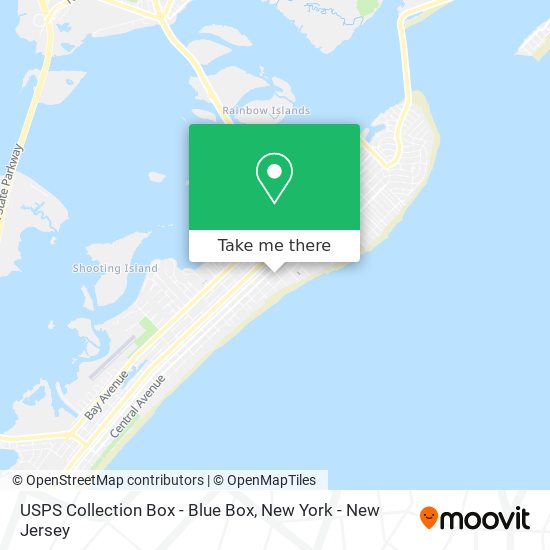 USPS Collection Box - Blue Box map