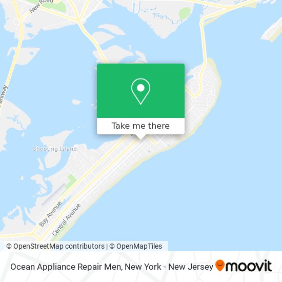 Ocean Appliance Repair Men map