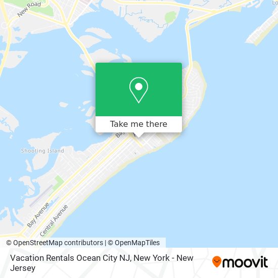 Vacation Rentals Ocean City NJ map