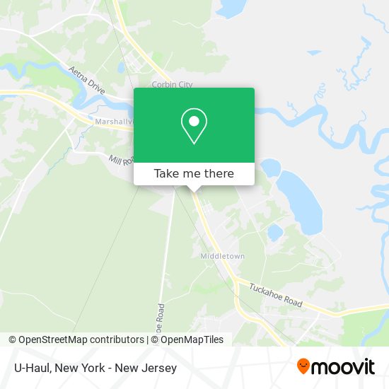 U-Haul map