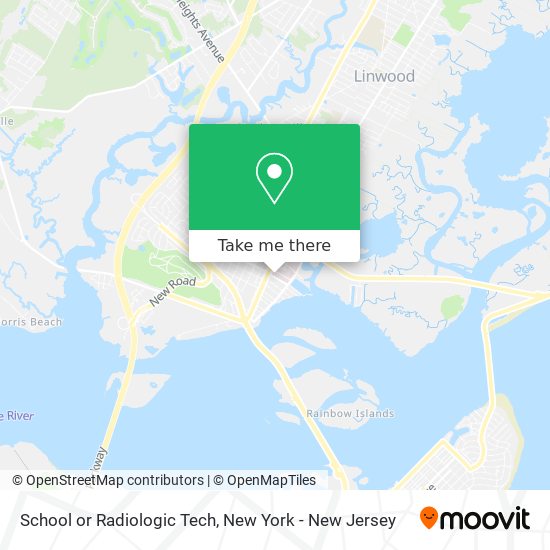 School or Radiologic Tech map