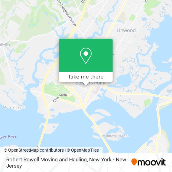 Robert Rowell Moving and Hauling map