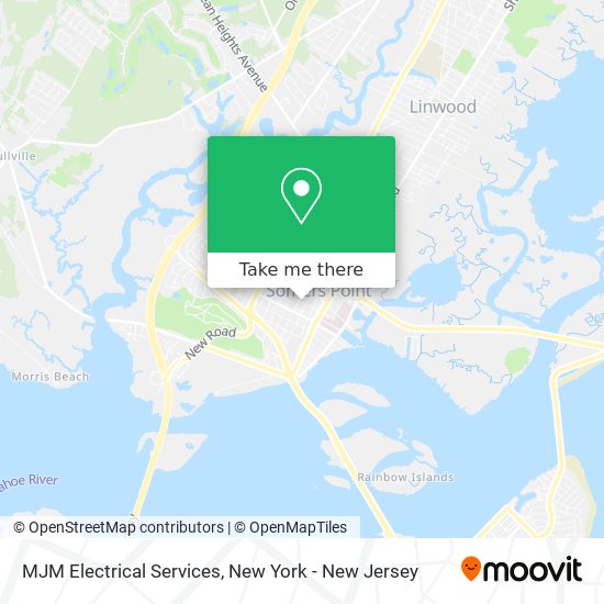 MJM Electrical Services map