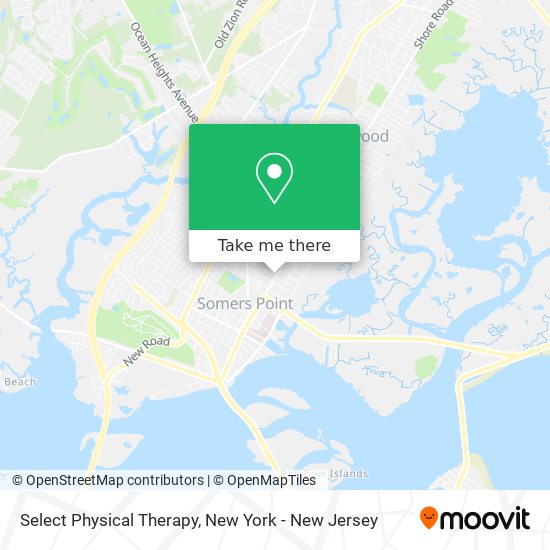 Select Physical Therapy map