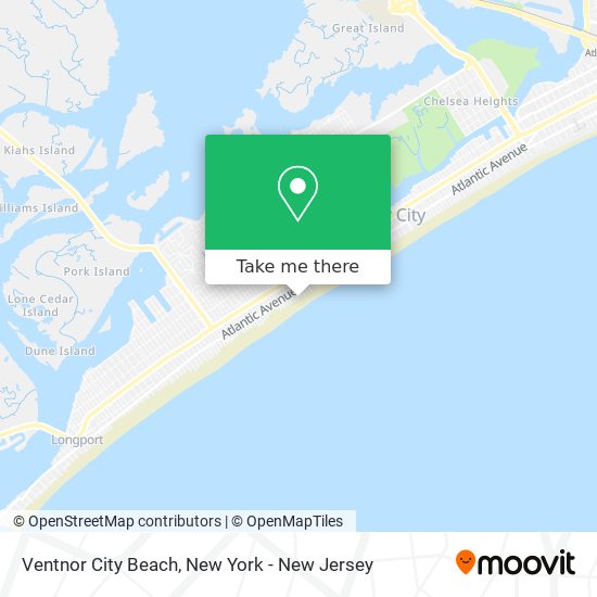 Mapa de Ventnor City Beach