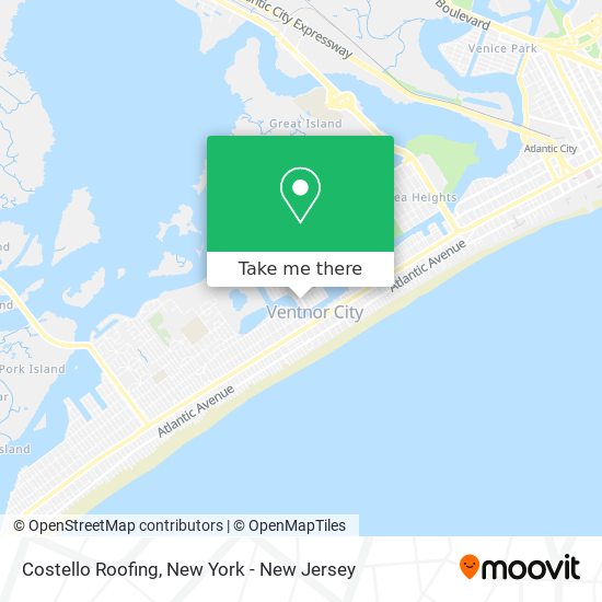 Costello Roofing map