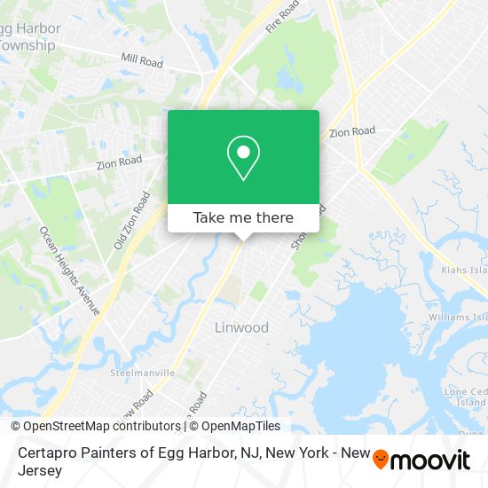 Certapro Painters of Egg Harbor, NJ map