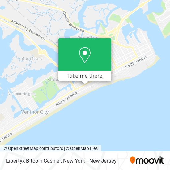 Libertyx Bitcoin Cashier map