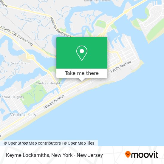 Keyme Locksmiths map