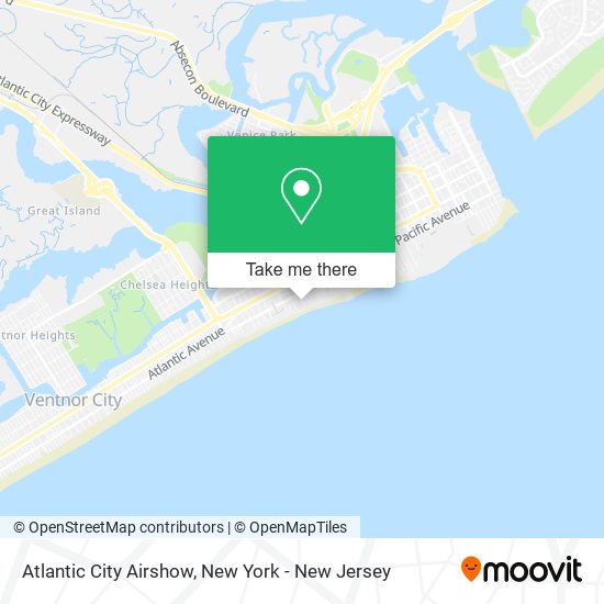 Mapa de Atlantic City Airshow