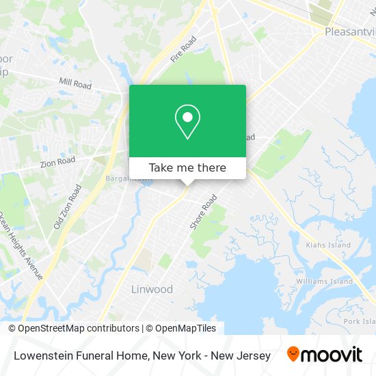 Lowenstein Funeral Home map