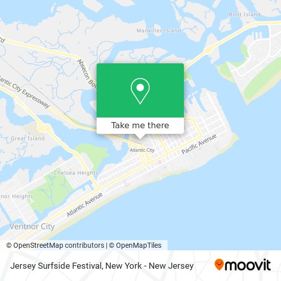 Jersey Surfside Festival map