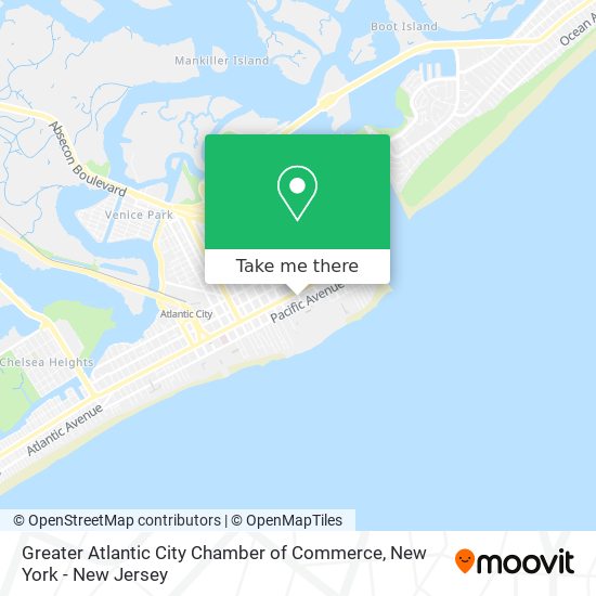 Greater Atlantic City Chamber of Commerce map