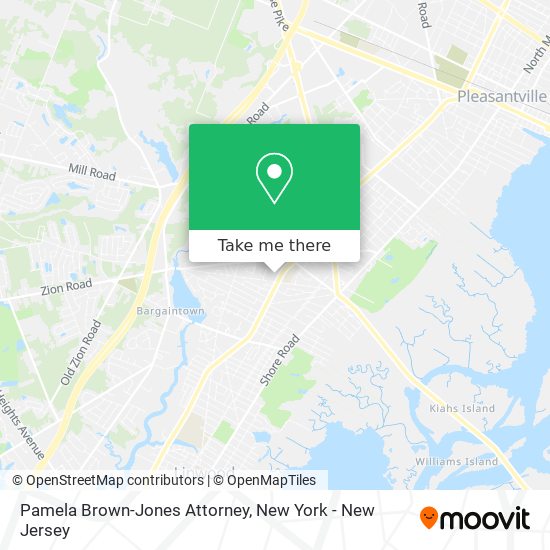 Pamela Brown-Jones Attorney map