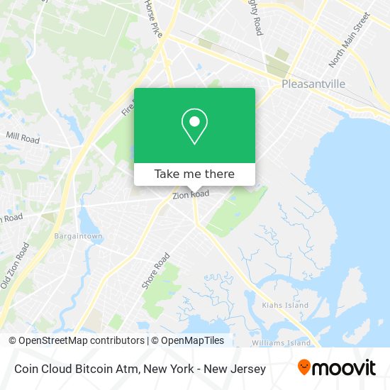 Mapa de Coin Cloud Bitcoin Atm