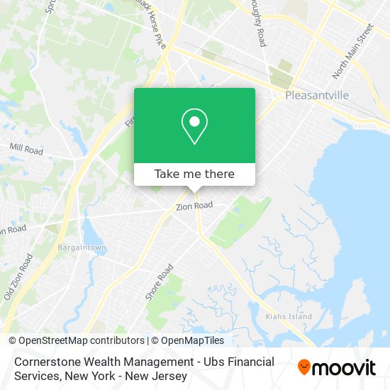 Mapa de Cornerstone Wealth Management - Ubs Financial Services