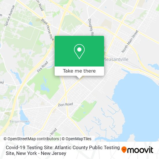 Mapa de Covid-19 Testing Site: Atlantic County Public Testing Site