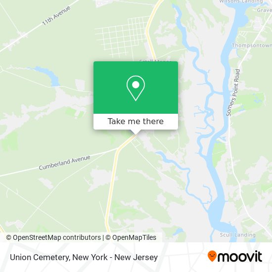 Union Cemetery map