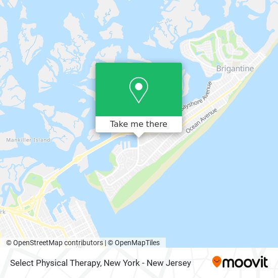 Mapa de Select Physical Therapy