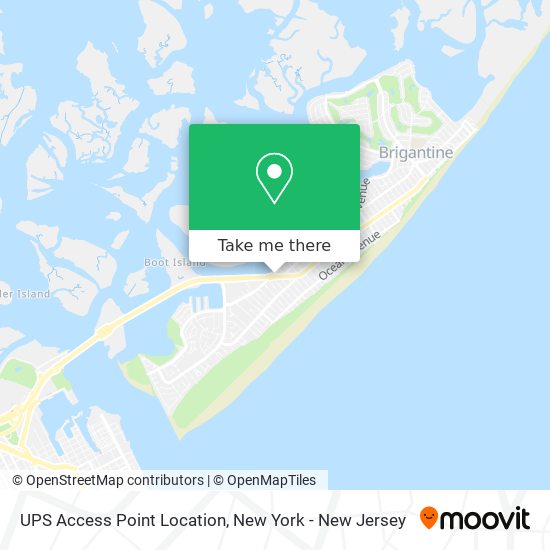 UPS Access Point Location map