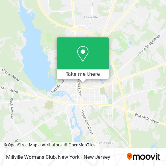Millville Womans Club map