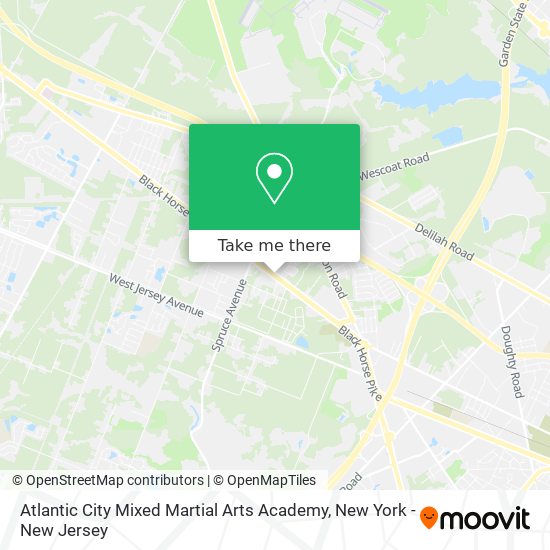 Atlantic City Mixed Martial Arts Academy map