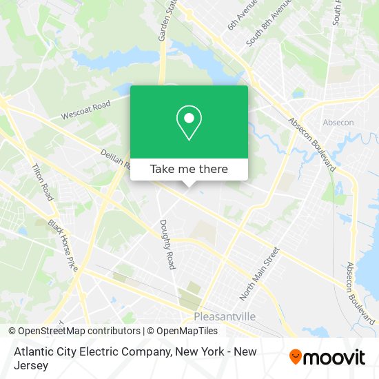 Mapa de Atlantic City Electric Company