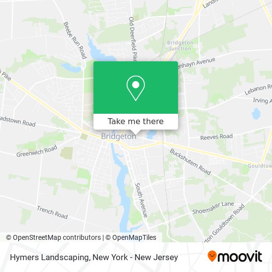 Hymers Landscaping map
