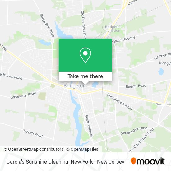 Garcia's Sunshine Cleaning map