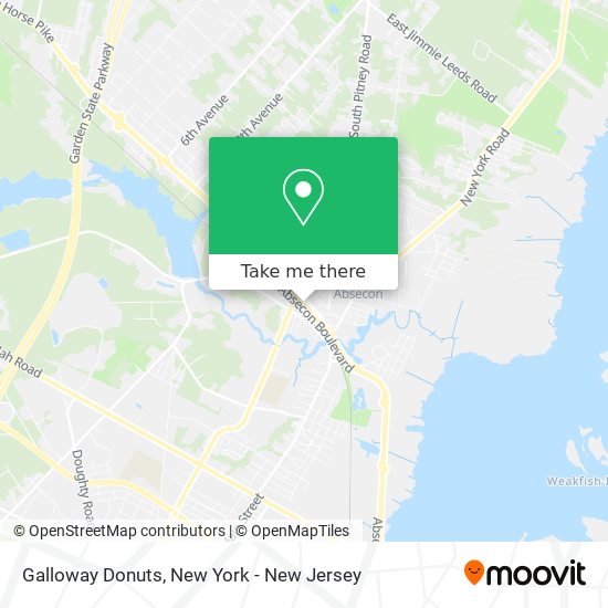 Galloway Donuts map