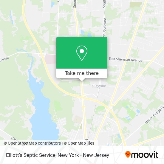 Elliott's Septic Service map