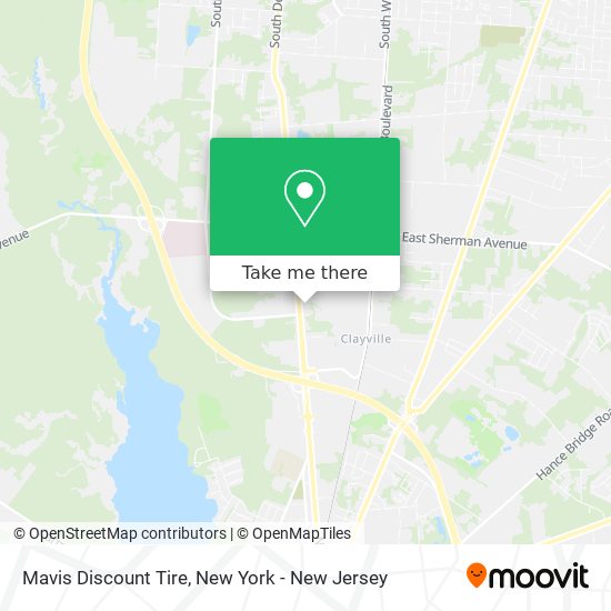 Mapa de Mavis Discount Tire