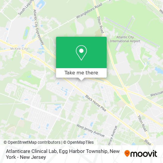 Mapa de Atlanticare Clinical Lab, Egg Harbor Township