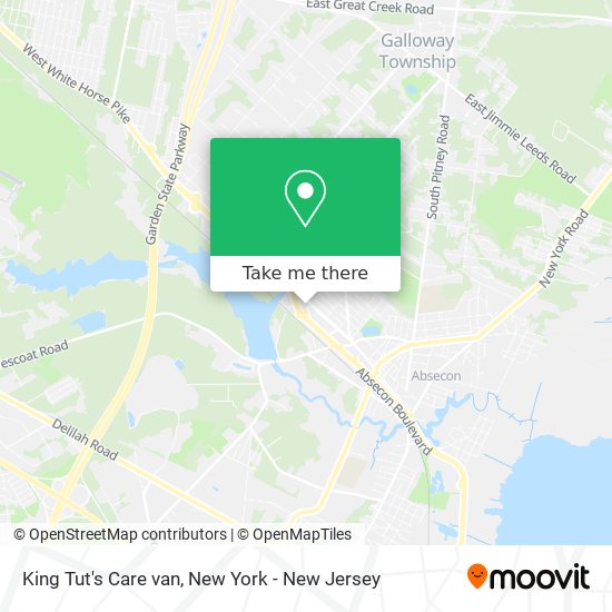King Tut's Care van map