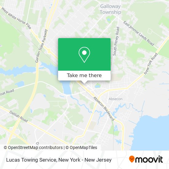 Lucas Towing Service map