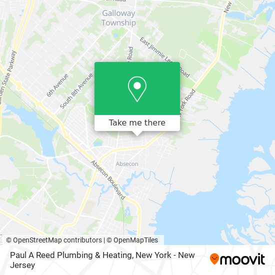 Mapa de Paul A Reed Plumbing & Heating