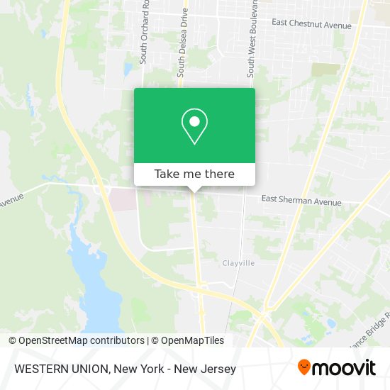 WESTERN UNION map