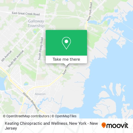 Mapa de Keating Chiropractic and Wellness