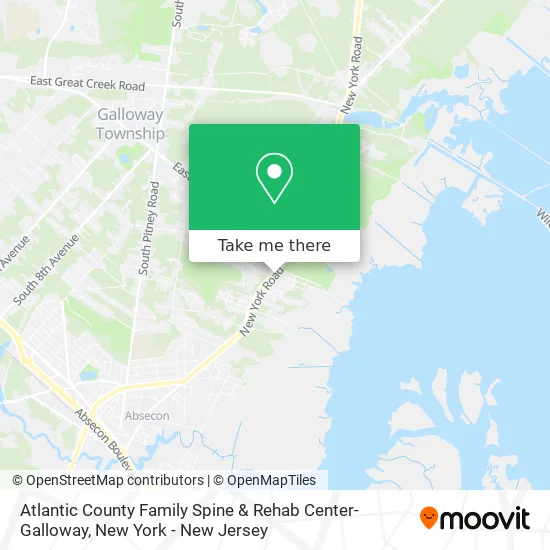 Atlantic County Family Spine & Rehab Center-Galloway map