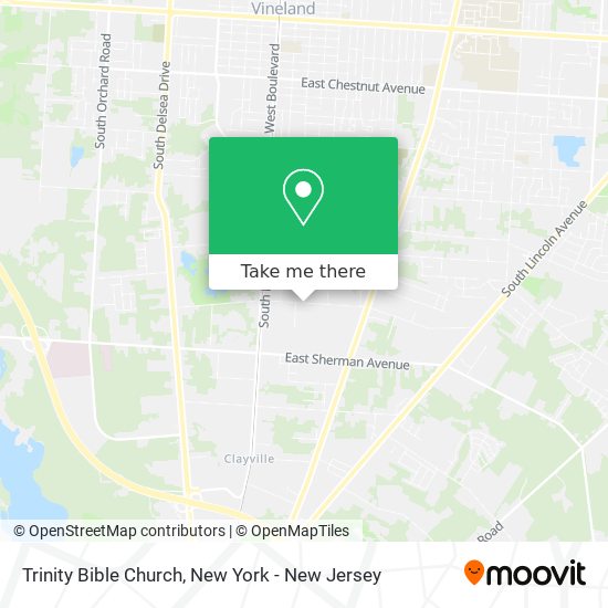 Mapa de Trinity Bible Church