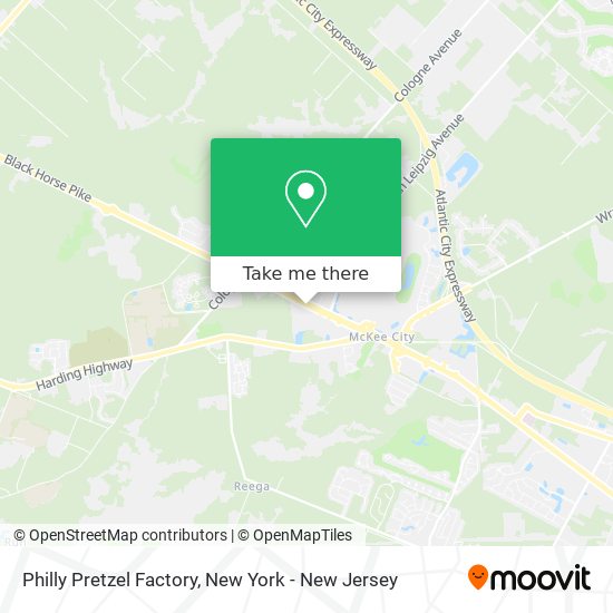 Mapa de Philly Pretzel Factory