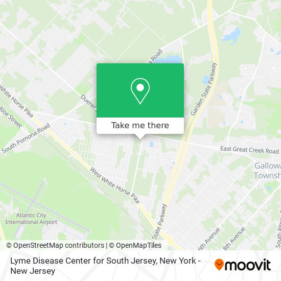 Mapa de Lyme Disease Center for South Jersey