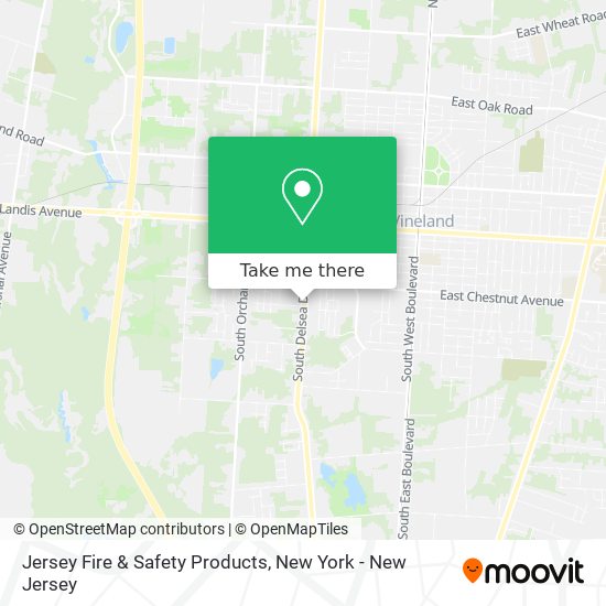 Jersey Fire & Safety Products map