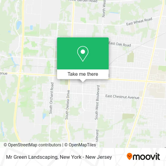 Mr Green Landscaping map