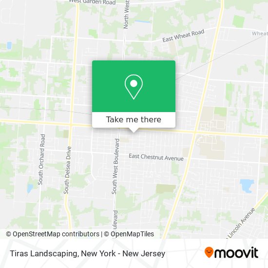 Tiras Landscaping map