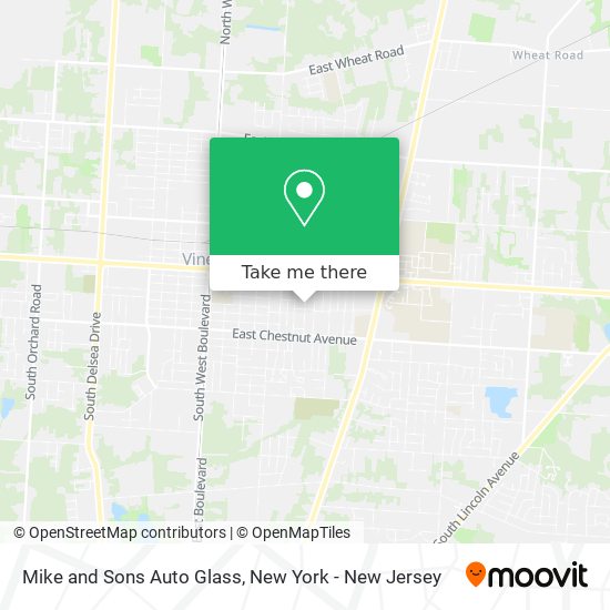 Mike and Sons Auto Glass map