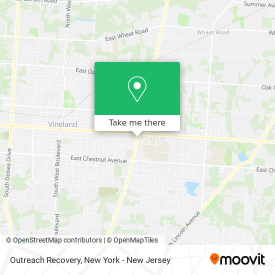 Outreach Recovery map